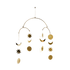 Brass mobile moon and stars 