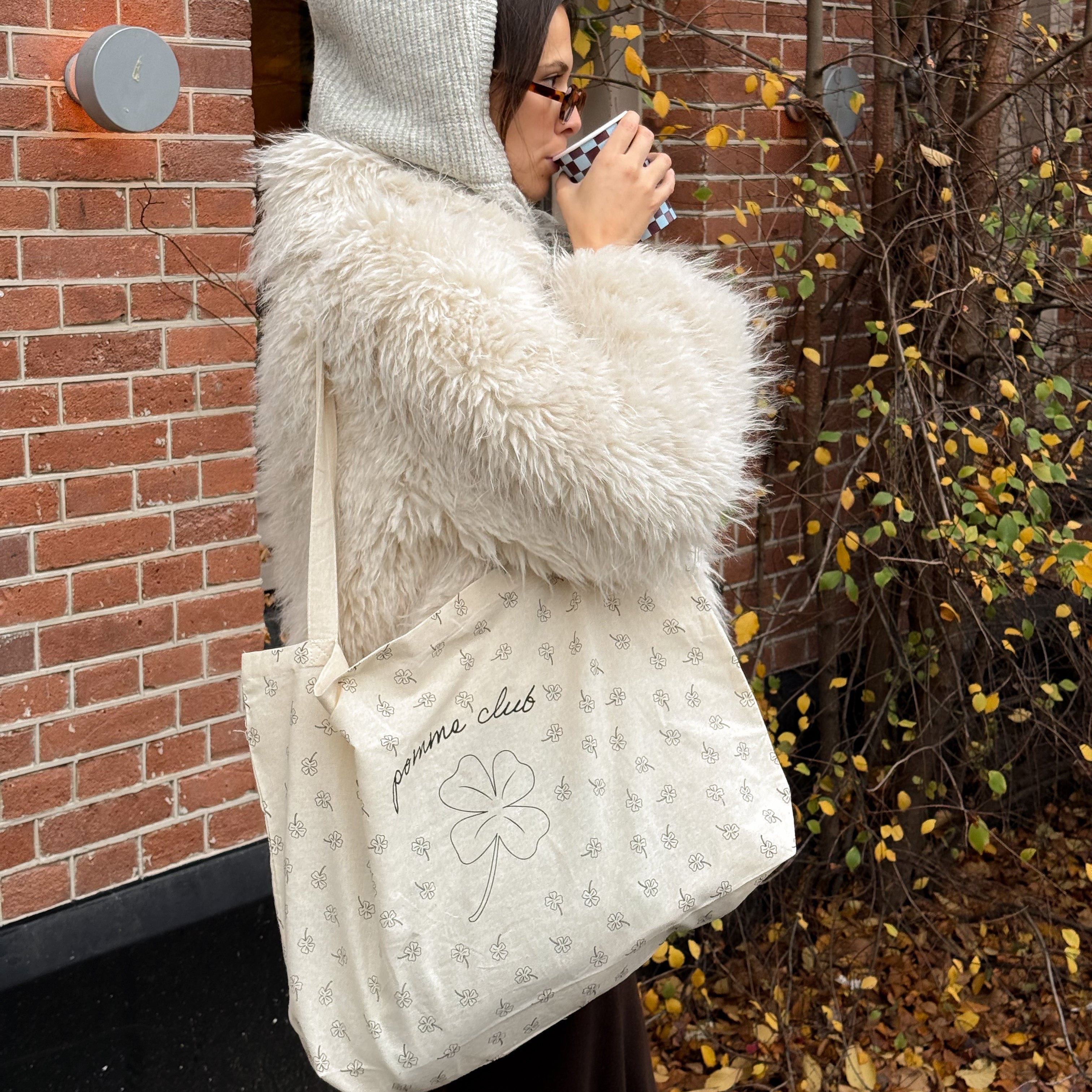 canvas tas met print