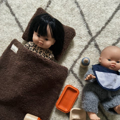 CUTEY TEDDY DOLL BED SET - BROWNIE