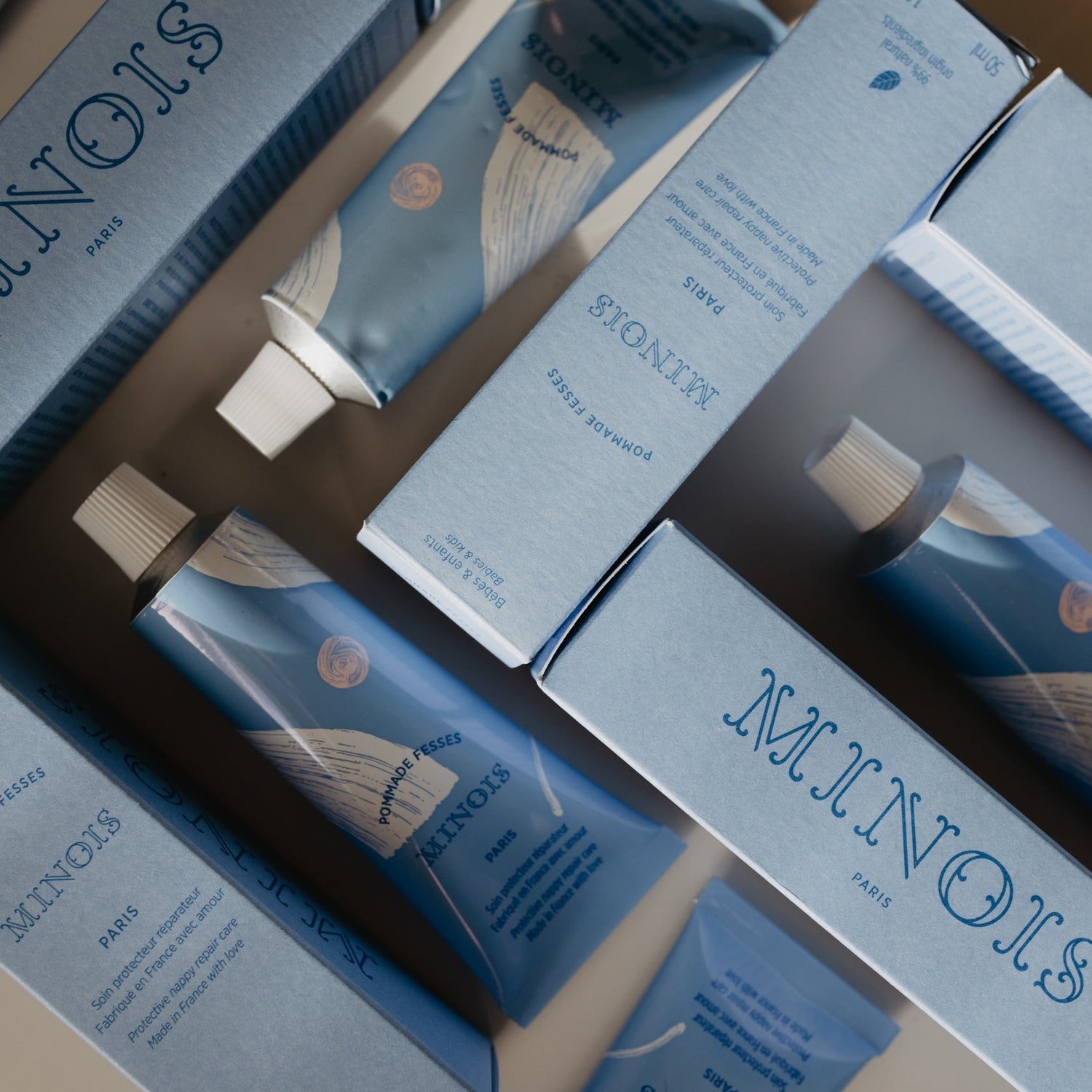 Diaper cream in tube en verpakking