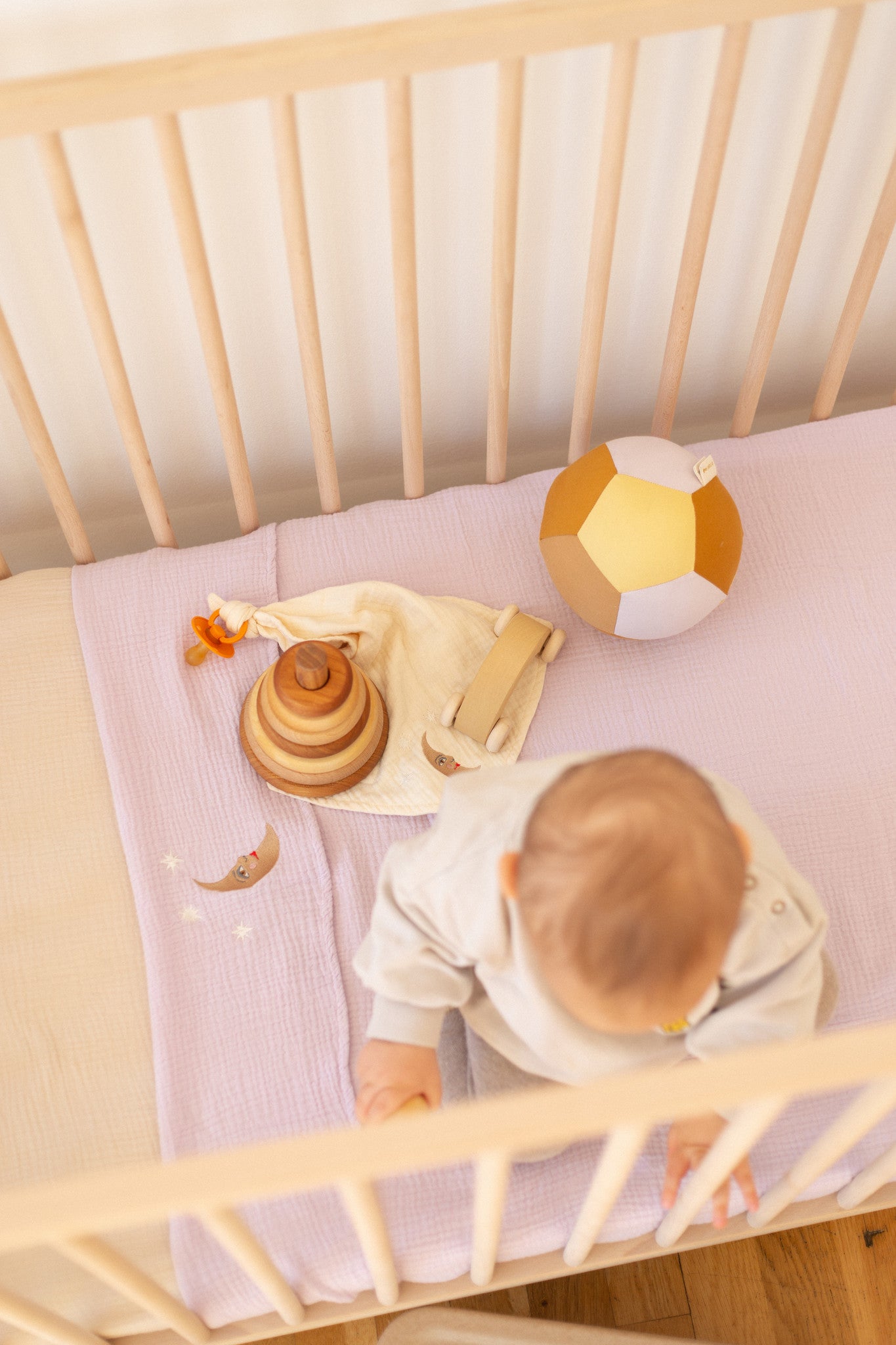 Flat sheet cot lucky lila 