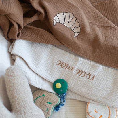 Flat sheet crib bonjour beige