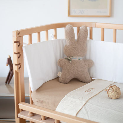 Flat sheet crib cosy white 