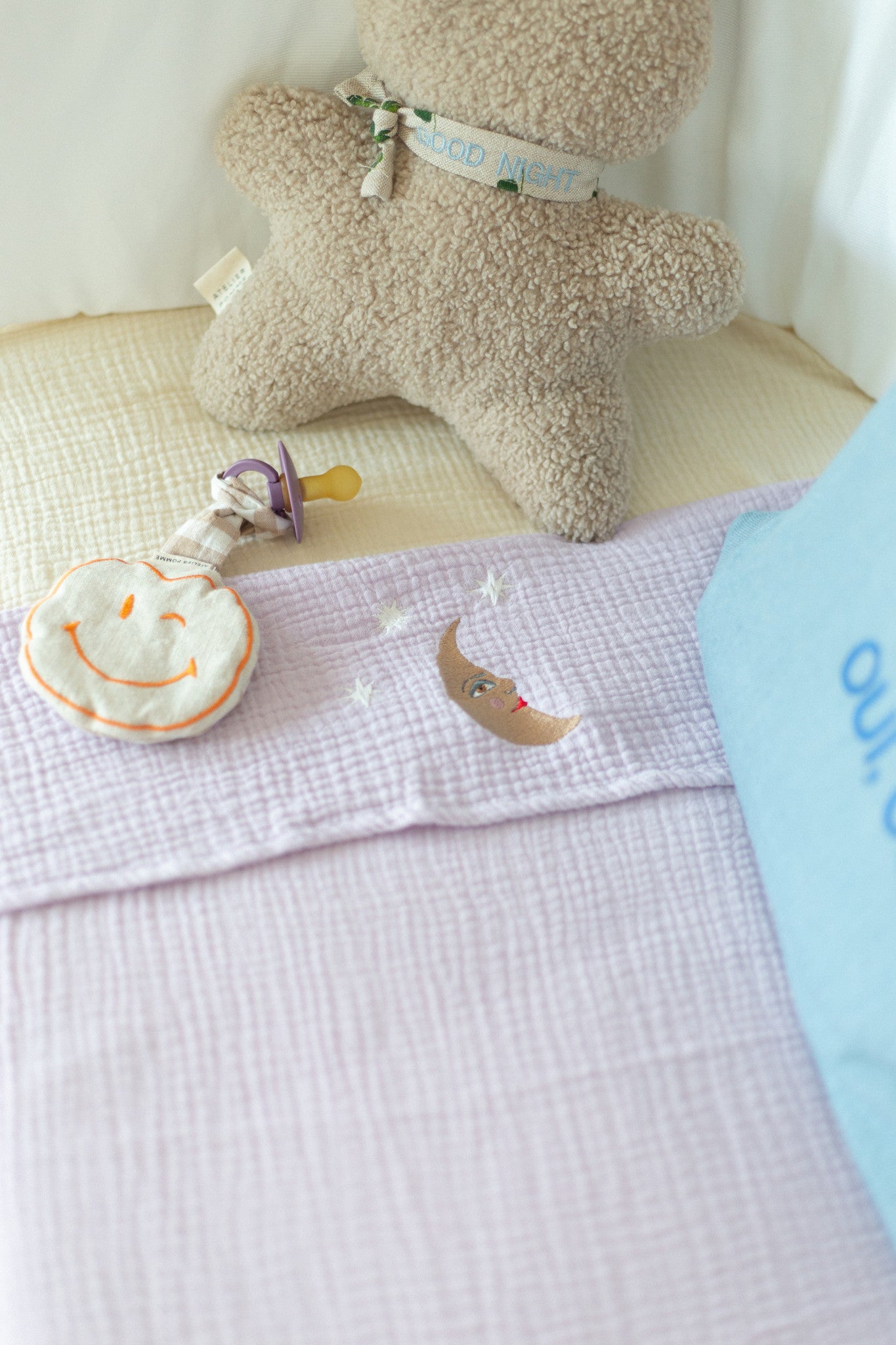 Flat sheet crib lucky lila 