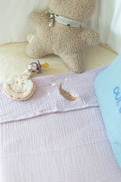 Flat sheet crib lucky lila 