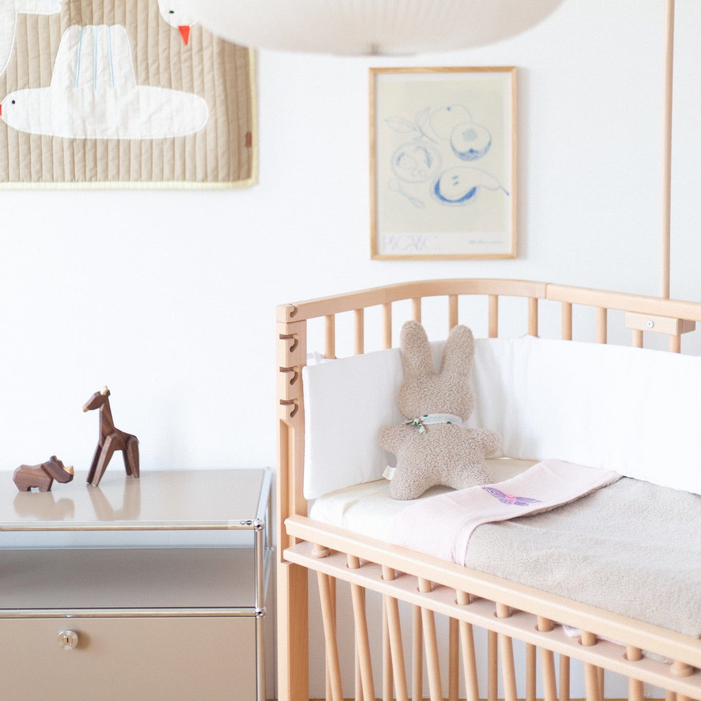 Flat sheet crib pinky promise 