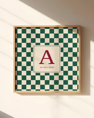 INITIAL POSTER | CHECKED EASY EMERALD