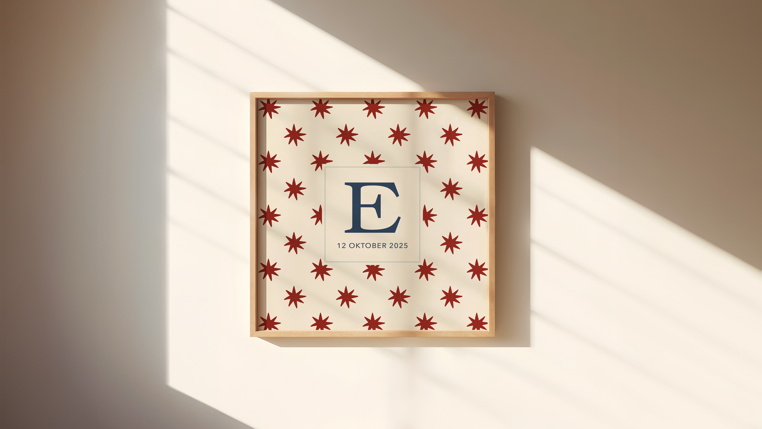 INITIAL POSTER | STARS BURGUNDY BOO