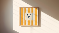 INITIAL POSTER | STRIPES LUCKY LEMON