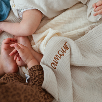Huge towel bonjour beige 