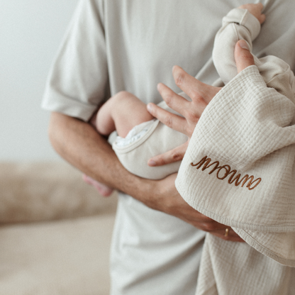Huge towel bonjour beige 