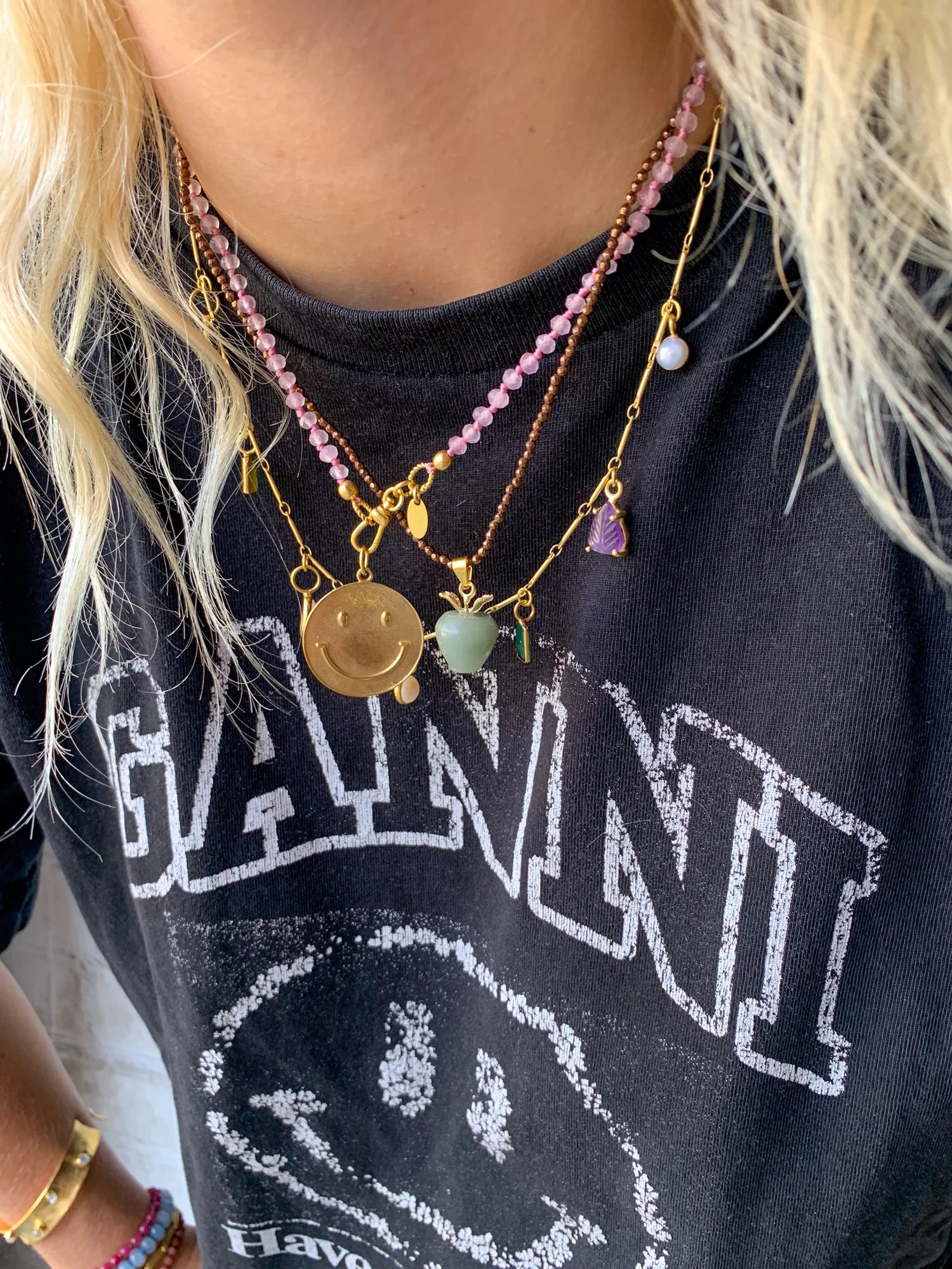 Jade Knotted Pink | Necklace