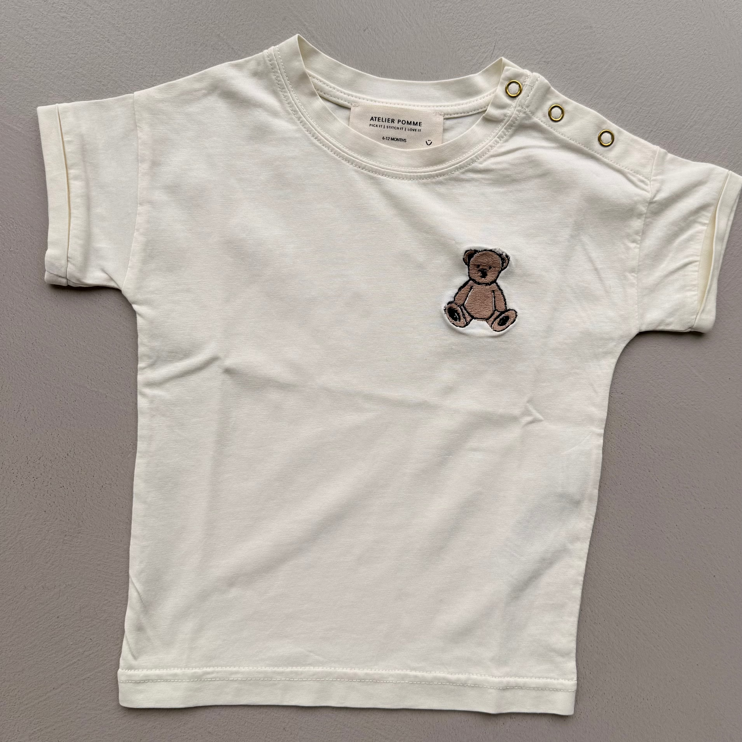 SAMPLE SALE | T-SHIRT COSY WHITE 6-12 MONTHS