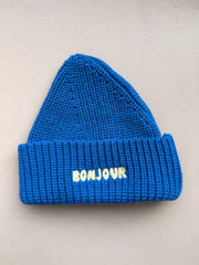 WMN BEANIE BOOGIE BLUE | BONJOUR