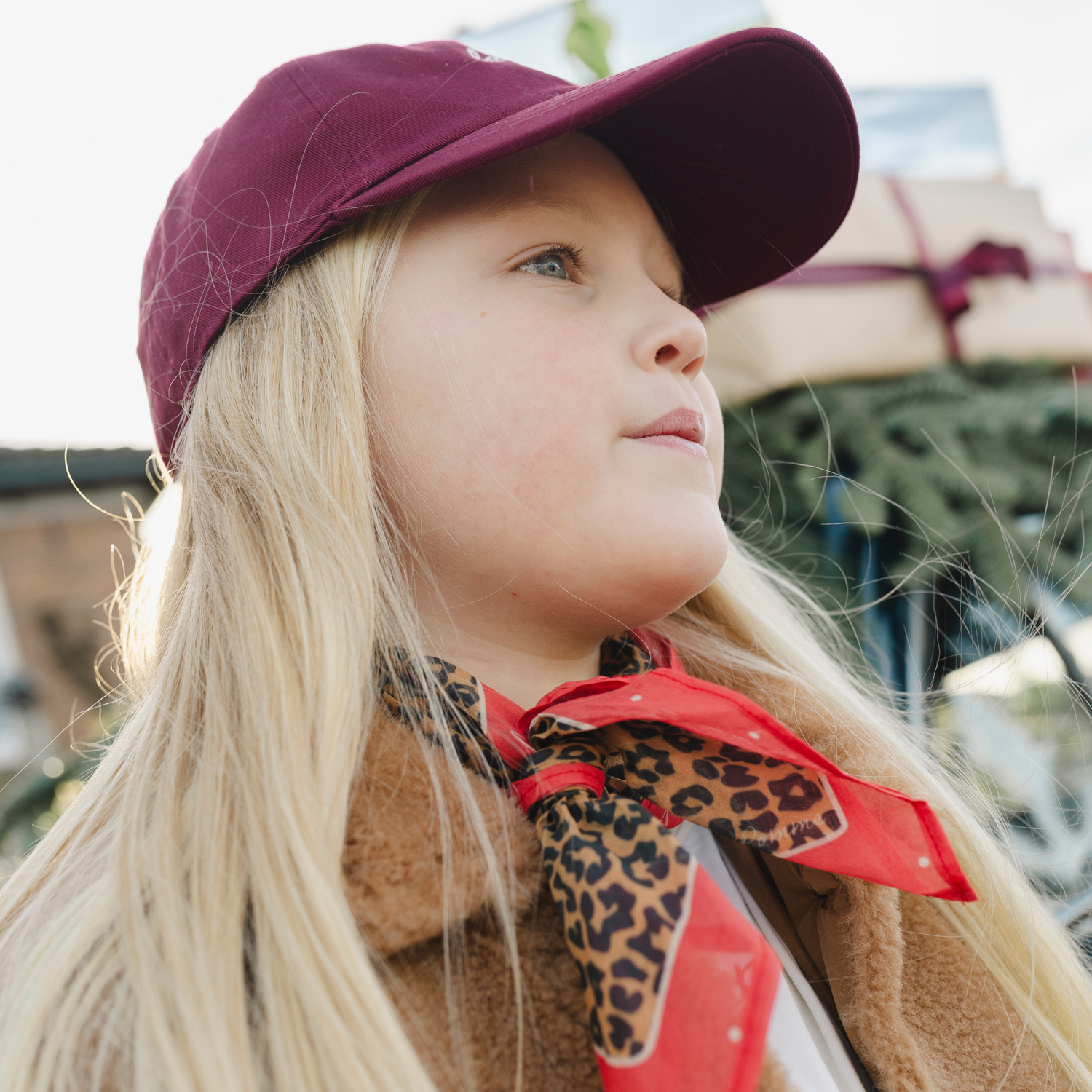 KIDS CAP BURGUNDY | ÉDITION DE NOËL