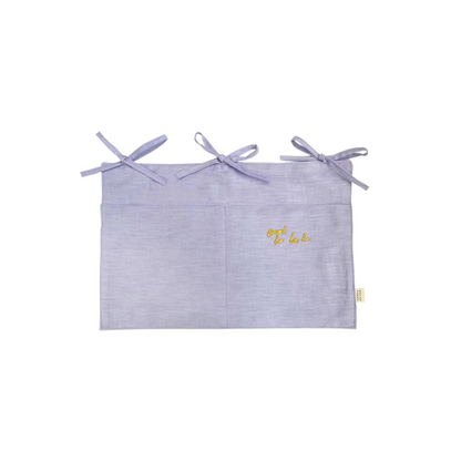 Linen bed pocket lucky lila 