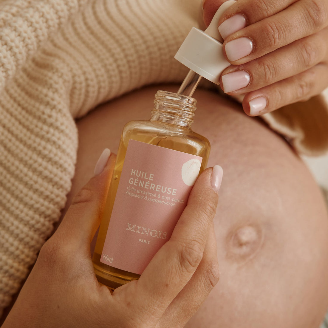Mama oil met pipet 