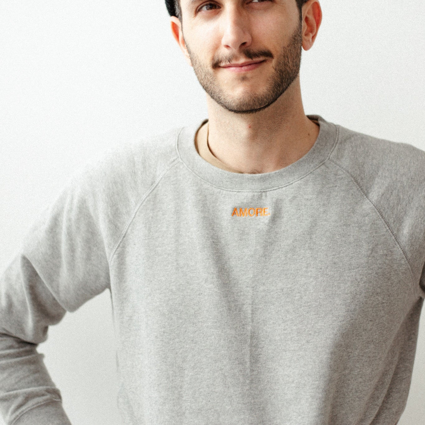Grijze mannen sweater