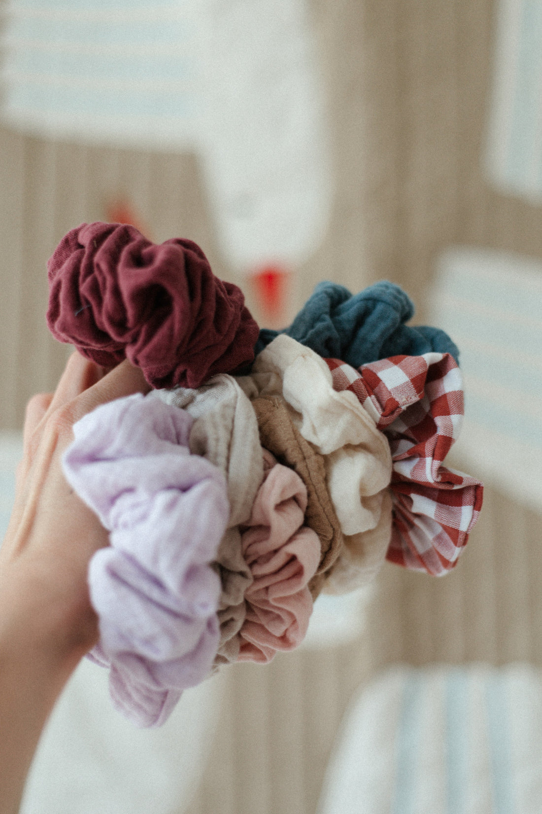 Oversized scrunchies 