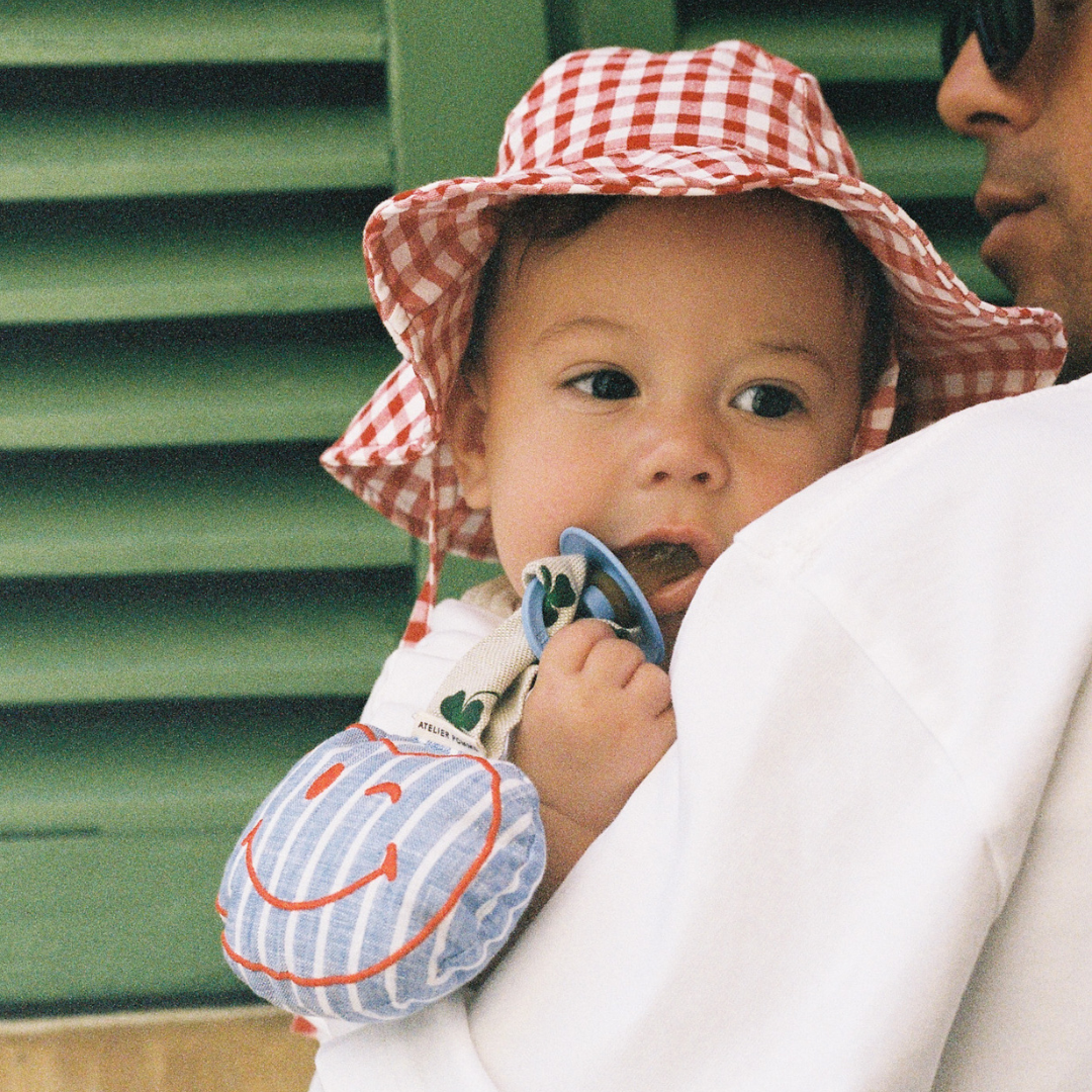 PACIFIER CLOTH POMME | LOVELY LINEN L&
