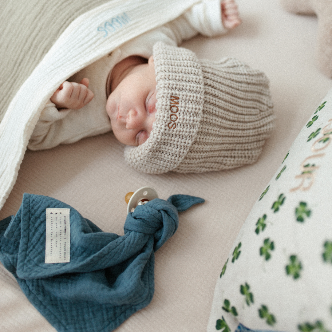 Speendoekje misty blue 