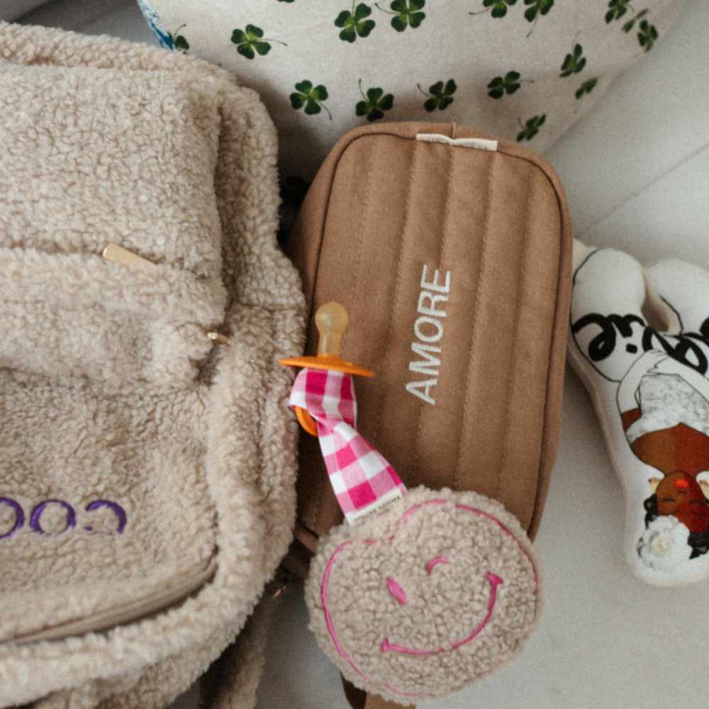 PACIFIER CLOTH POMME | TEDDY BLOWY BUBBLEGUM
