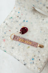 PACIFIER CORD | NO RAIN, NO FLOWERS PINK