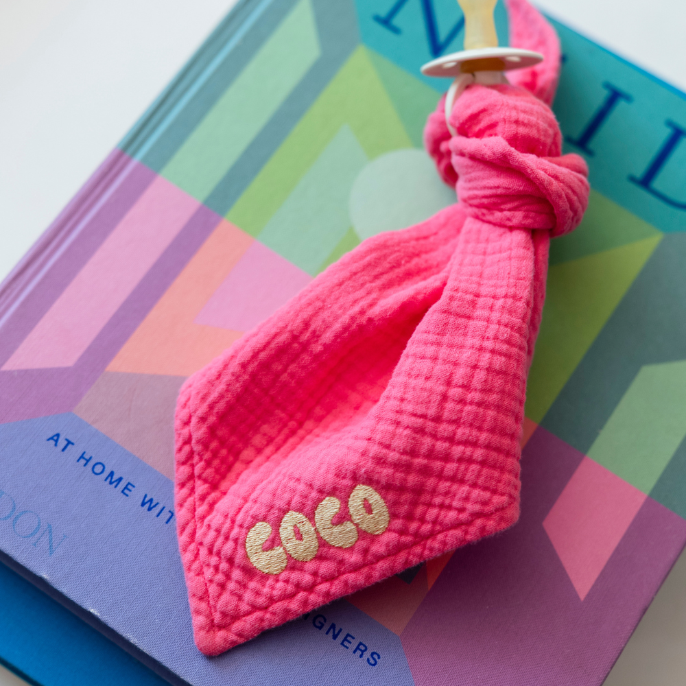 Pacifier cloth cuddle | Blowy bubblegum