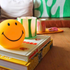 smiley lamp klein geel
