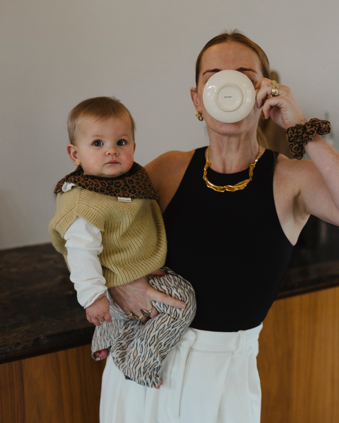 gepersonaliseerd slabbetje panterprint