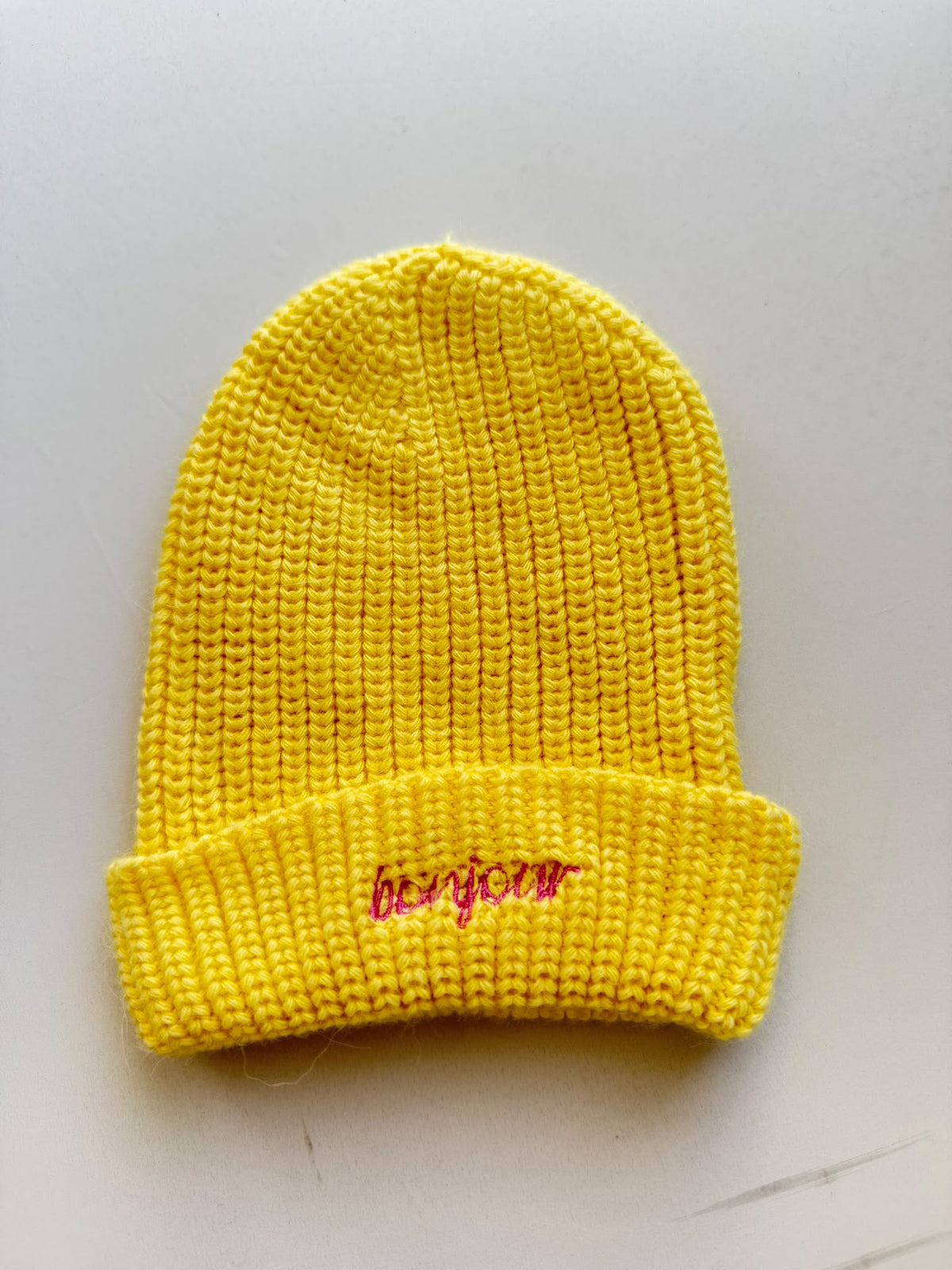 SAMPLE SALE | Beanie Butter Yellow Bonjour 1-3 years