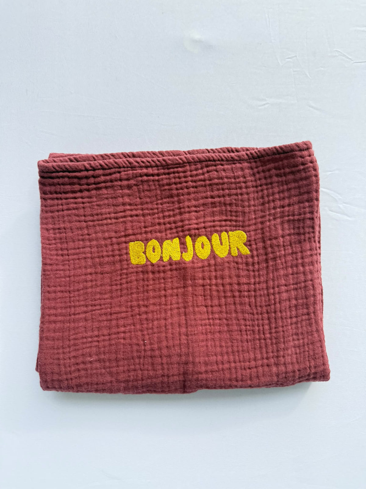 SAMPLE SALE |Huge Towel Burgundy Boo Bonjour