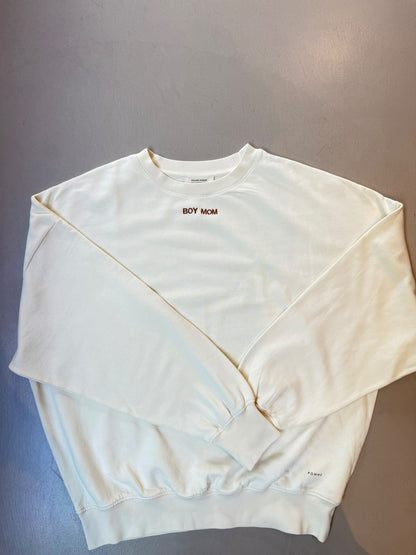 SAMPLE SALE | Sweater Cosy White Boy Mom Xs/s