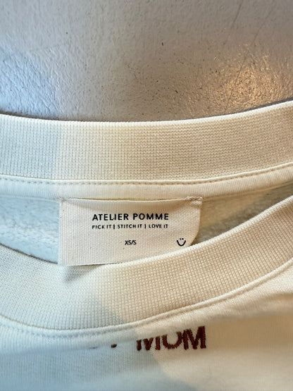 SAMPLE SALE | Sweater Cosy White Boy Mom Xs/s