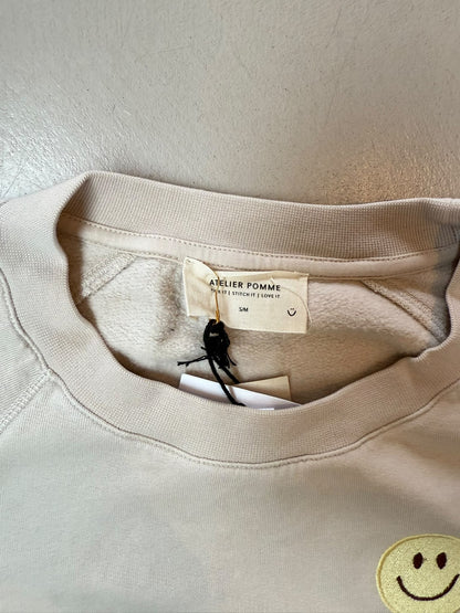 SAMPLE SALE | Sweater Bonjour beige Smiley S/M