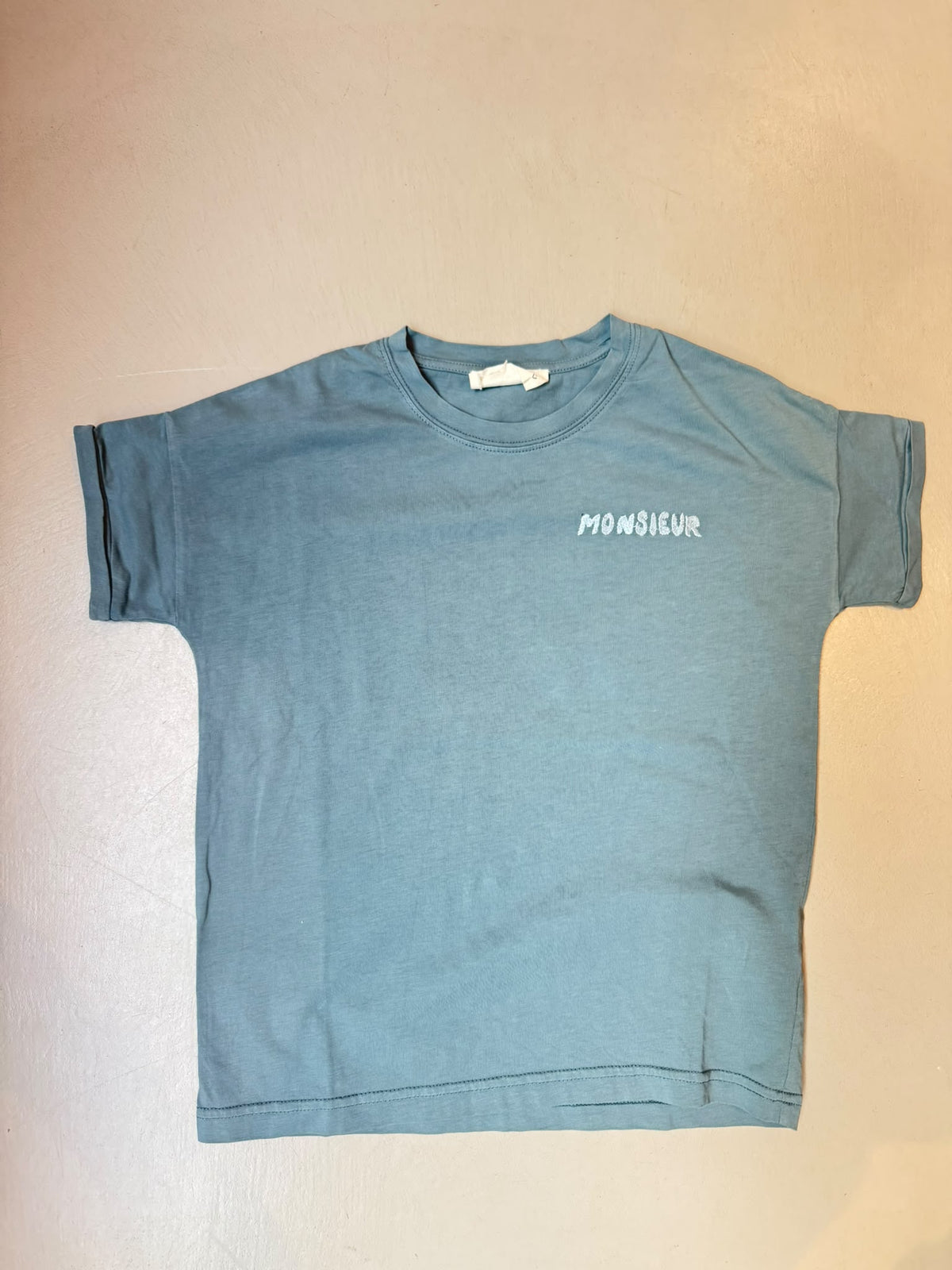 SAMPLE SALE | T-shirt Misty Blue Monsieur 4 Years
