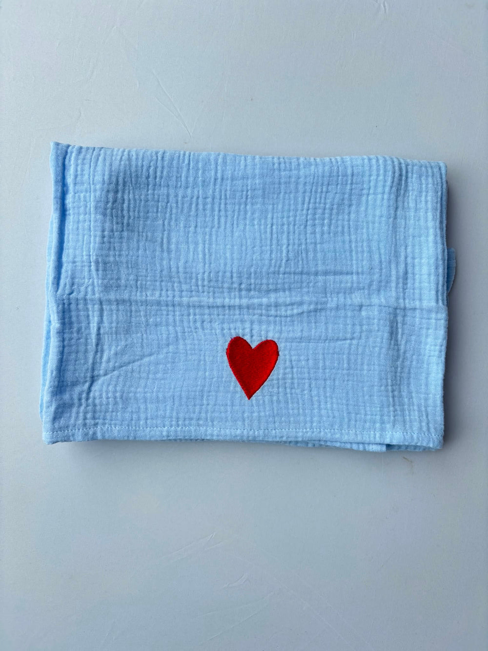 SAMPLE SALE |Huge Towel Dreamy Blue Heart