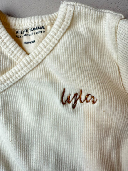 SAMPLE SALE |Rap Romper Cosy White lyla Newborn