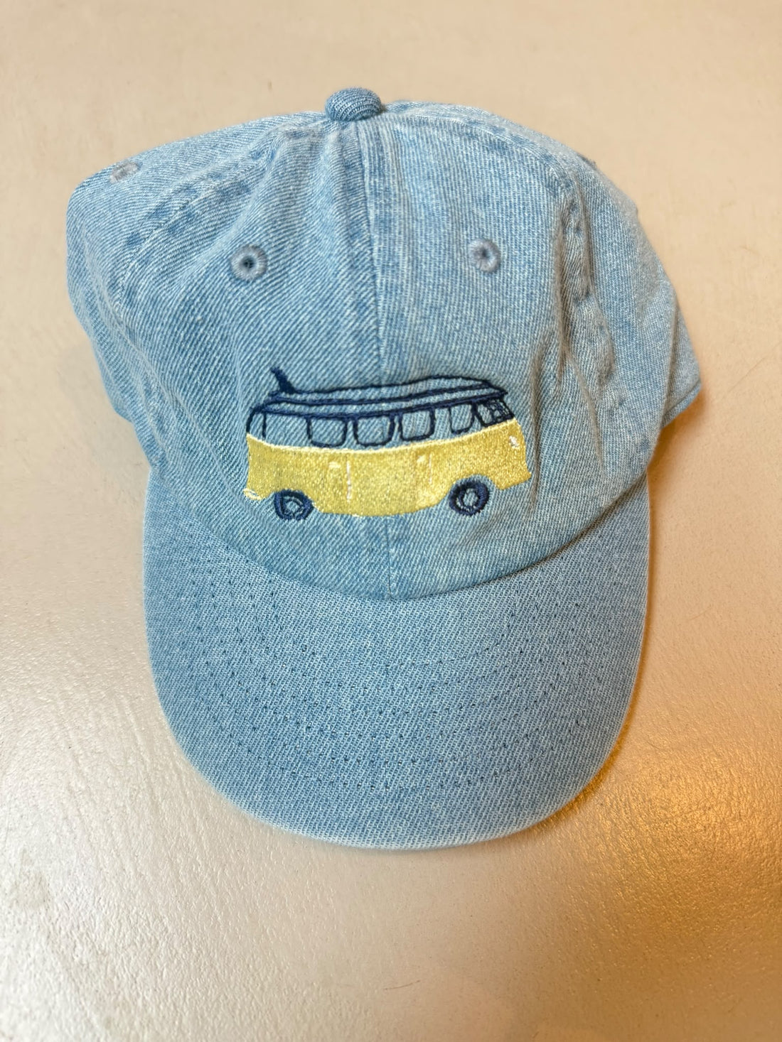 SAMPLE SALE | Cap Kids Denim Happy Camper Butter Yellow 1-4 Years
