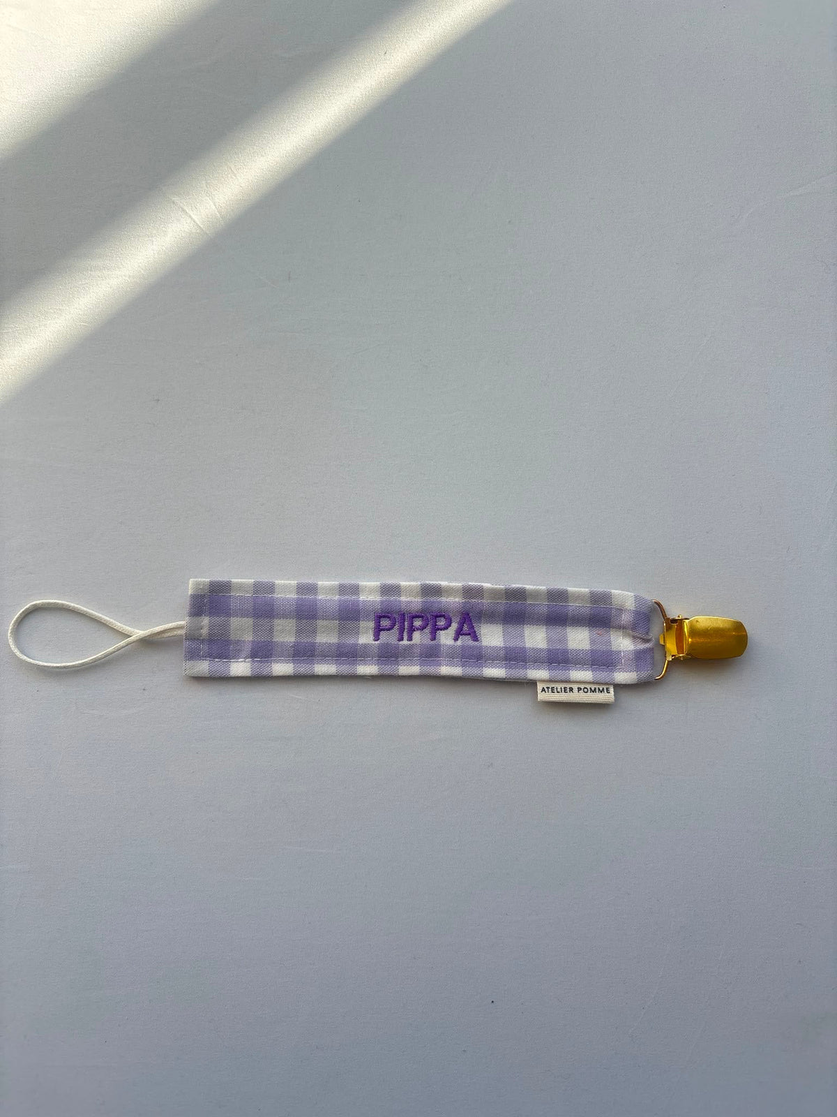 SAMPLE SALE | Pacifier Cord Checked Lucky Lila Pippa