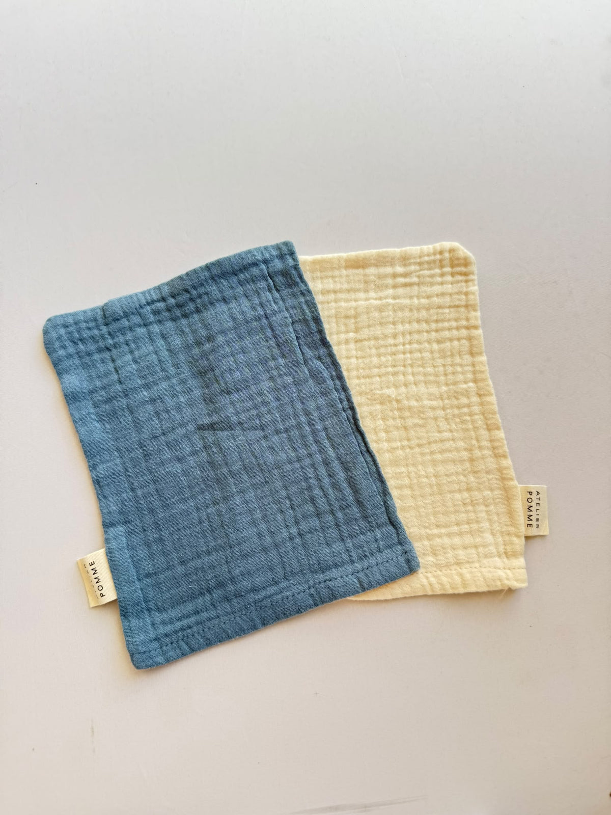 SAMPLE SALE |Washcloth Set Cosy White and Misty Blue