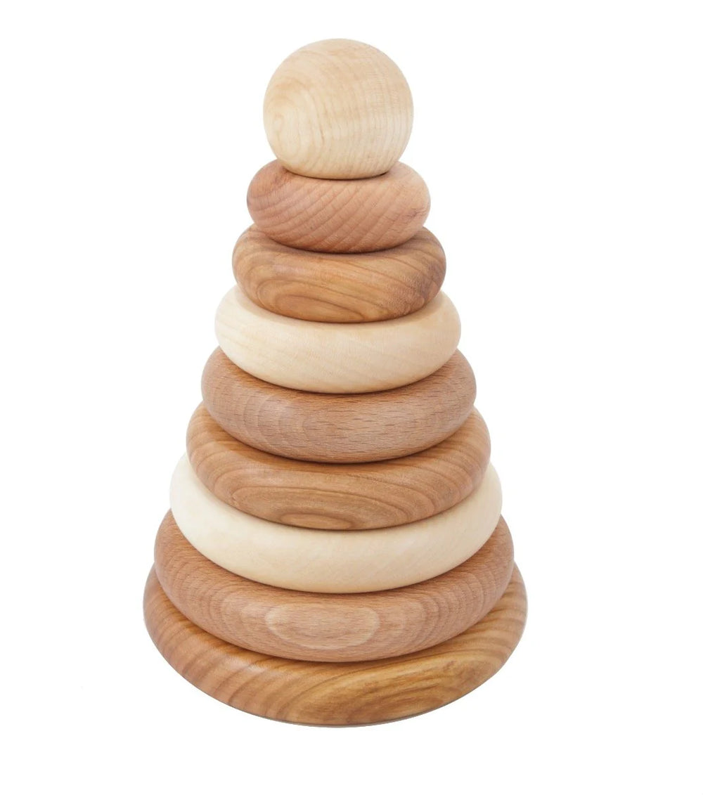 WOODEN ROUND STACKING TOY
