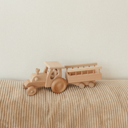 houten speelgoed tractor