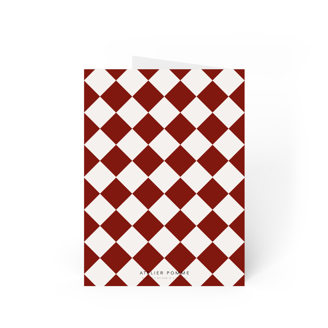 POST CARD | GINGHAM MERRY &amp; BRIGHT