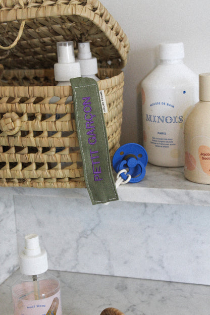 PACIFIER CORD | LINEN MORNING MOSS