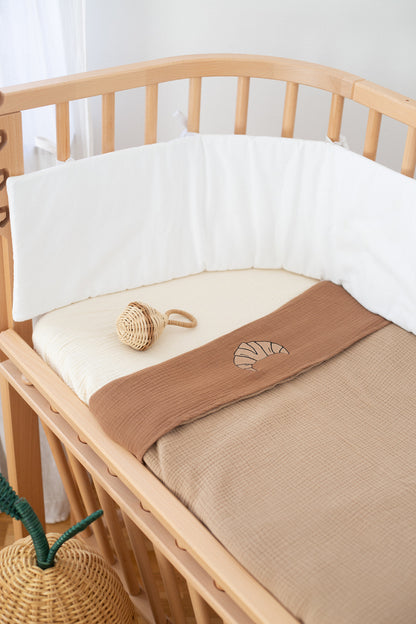 FITTED SHEET CRIB | COSY WHITE