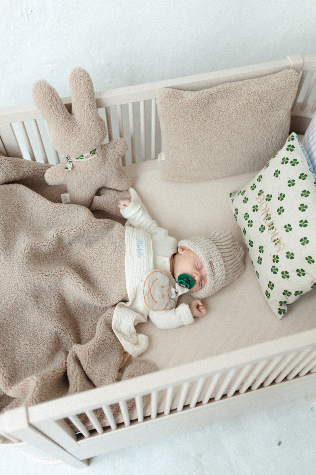 FITTED SHEET COT | BONJOUR BEIGE