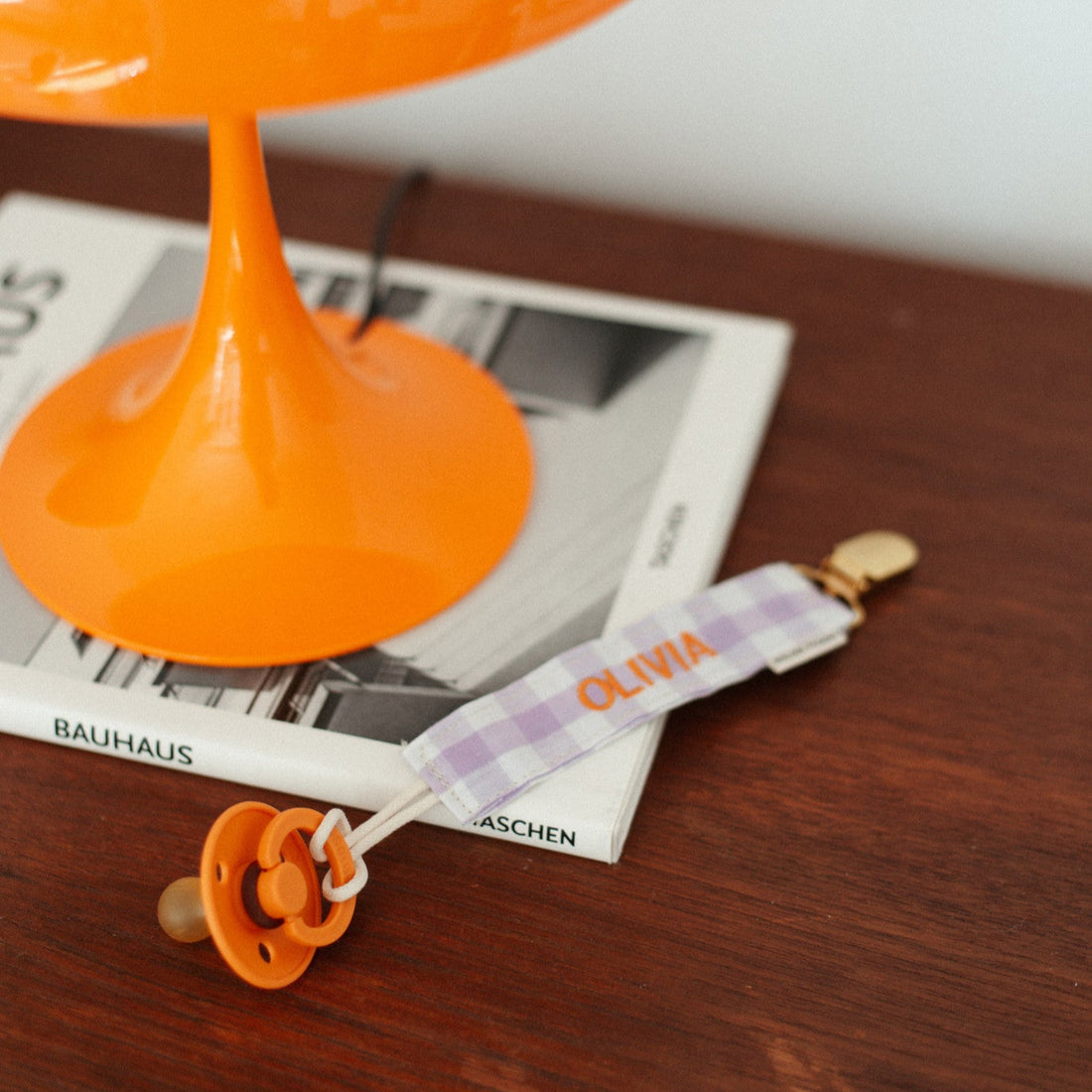 PACIFIER CORD  CHECKED | LUCKY LILA