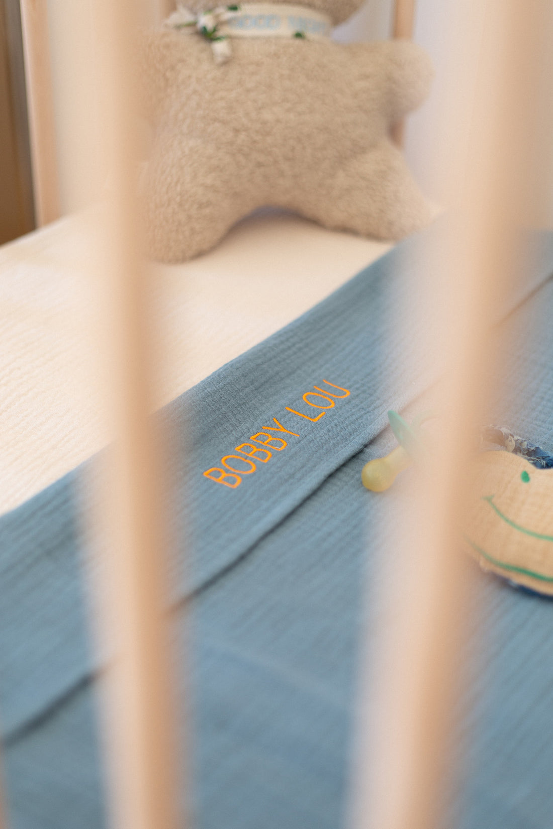 FLAT SHEET COT | MISTY BLUE