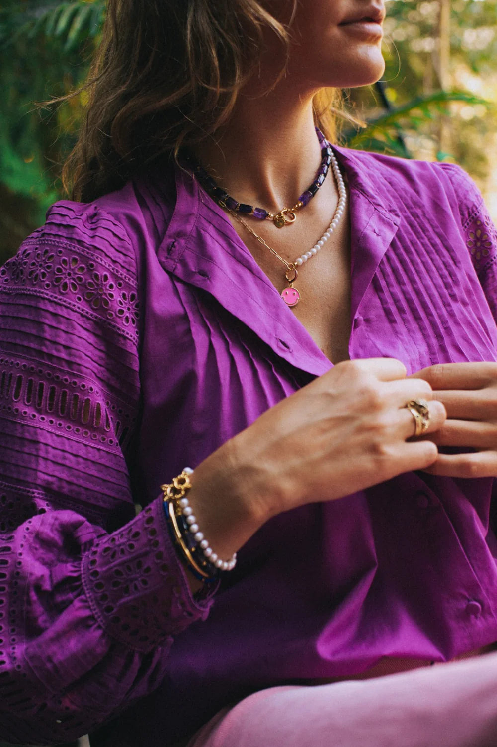 FLINT GOLD NECKLACE